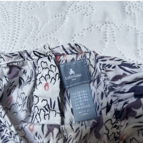 Gap Woodland Animal Blouse Size 12-18m - Picture 4 of 5